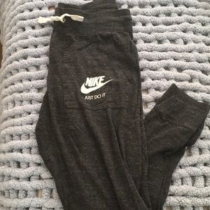 Dark gray heather Nike joggers